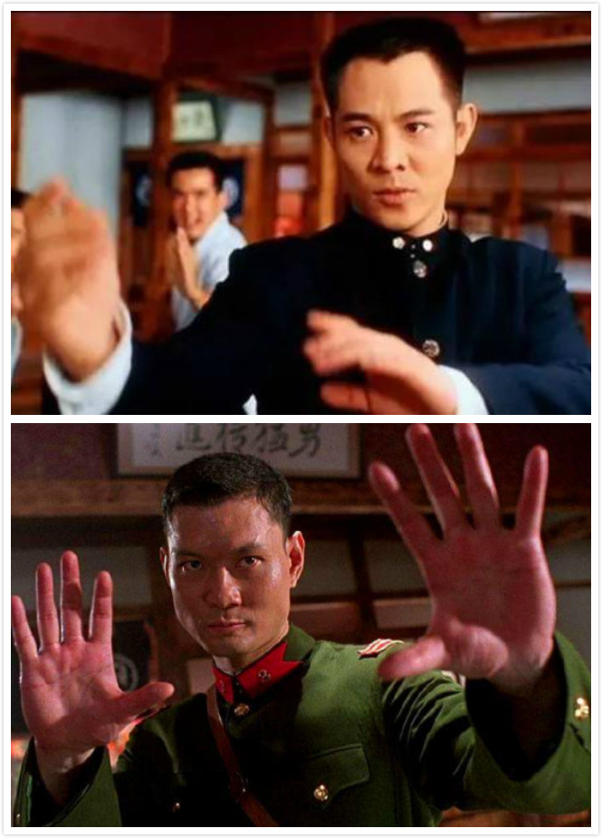 《精武门》李连杰 周比利同样的,电影《功夫小子闯情关》中周比利所
