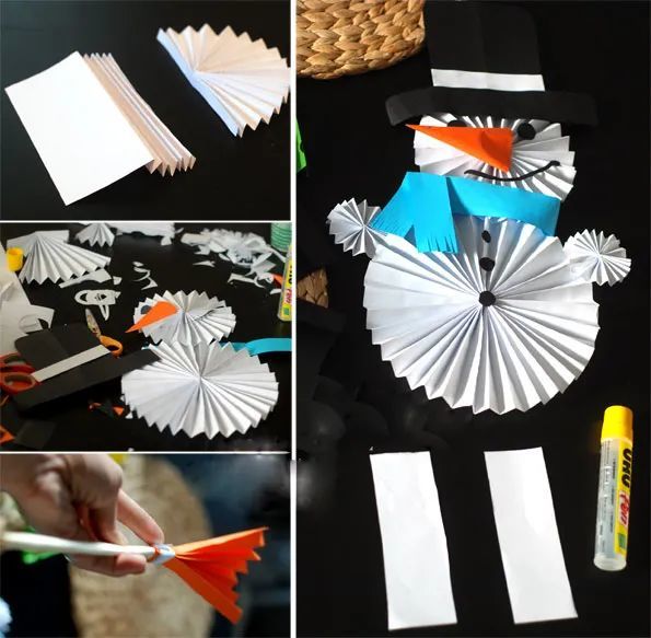 幼儿园冬季手工制作雪花雪人10款