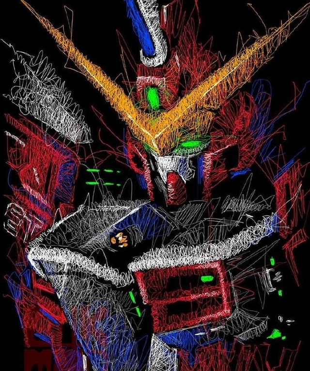 模玩控:该换头像了,粉笔画风格高达头像_腾讯新闻