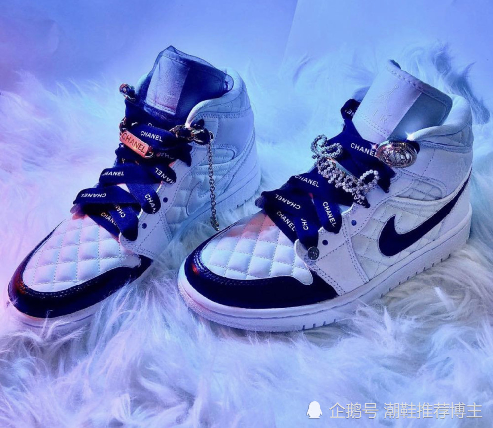air jordan 1 mid白菱纹 小香奈儿高级感满满的aj1?_腾讯新闻