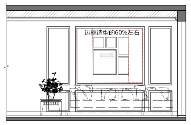 多幅画方正组合比例示意图.