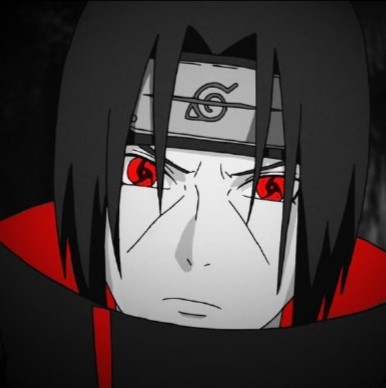 动漫头像火影忍者宇智波鼬黑暗头像黑暗中血色的双眼