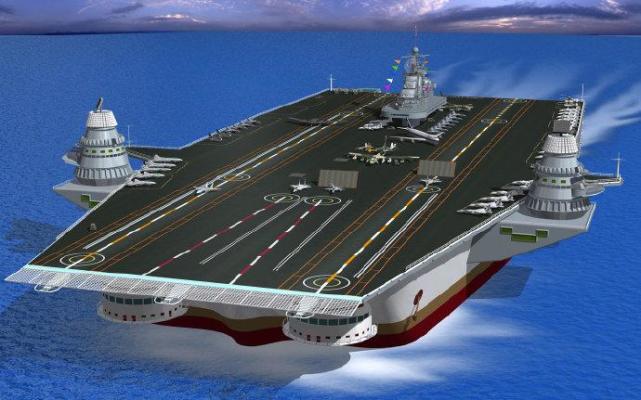 中国60万吨巨型航母图片