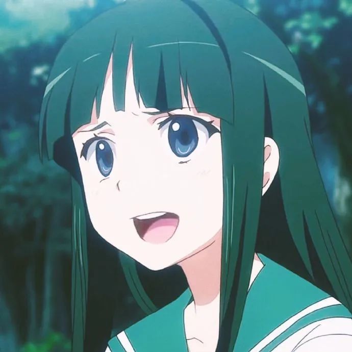 夏色奇迹蓝色头发小姐姐动漫头像来袭