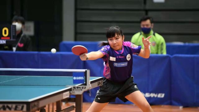 福原爱教练汤媛媛之女也走乒乓职业路线,10岁就参加全日锦标赛!