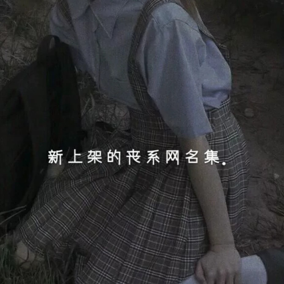 丧系网名我们在黑暗中并肩而行走在各自的朝圣路上