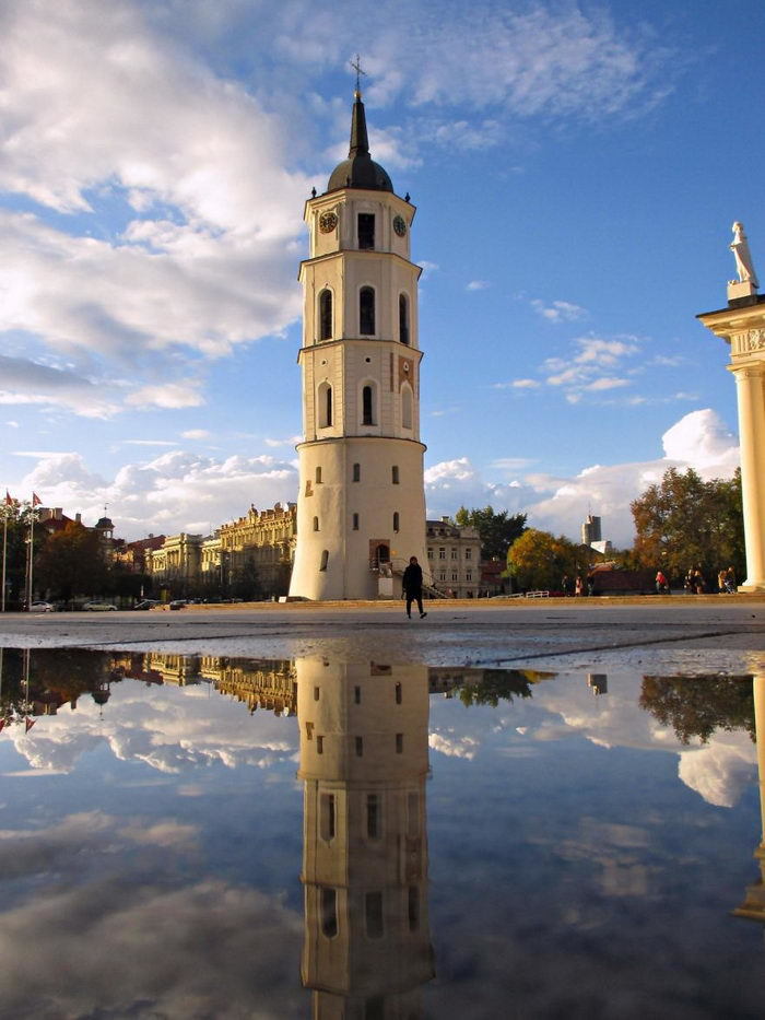 雨后的立陶宛首都维尔纽斯 清新宜人好漂亮