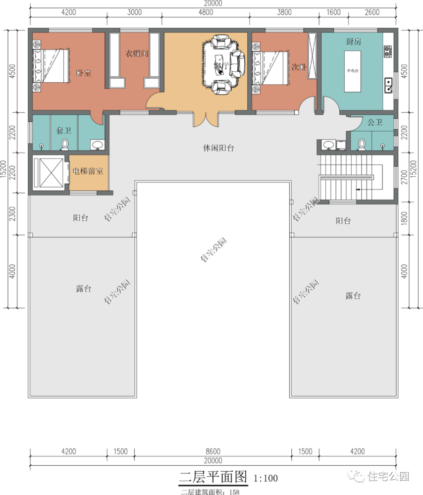 室内电梯独立厨房大套卧2020米方正归园田居三合院