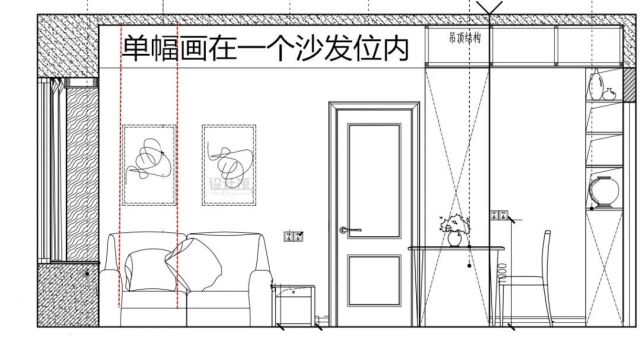 双幅画的比例示意图.