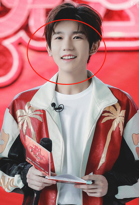 王源活动现场生图好优越有谁注意到了直播滤镜中王源的脸