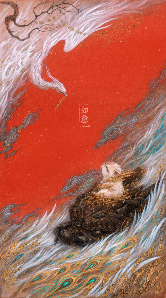 国风插画来自中国画师杉泽笔下的中国百鬼山海经壁纸头像