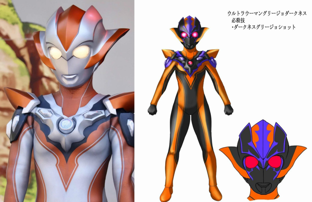 泽塔奥特曼舞台剧暗黑格丽乔登场黑脸妹妹来了造型邪魅