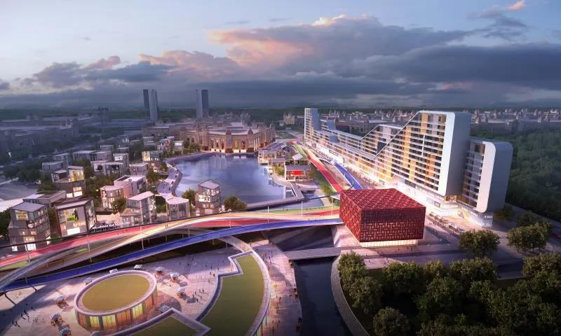 荆州卓尔城二期建影视文化小镇,有特色商业10万方和双塔写字楼_腾讯