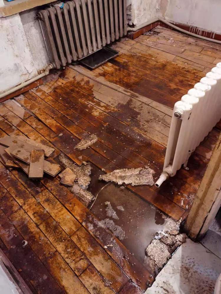 哈尔滨这户居民家消防水管破裂,淌水20多天_腾讯新闻