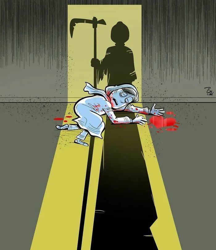 17幅描绘人性的插画赤裸裸的现实刺痛我们的神经