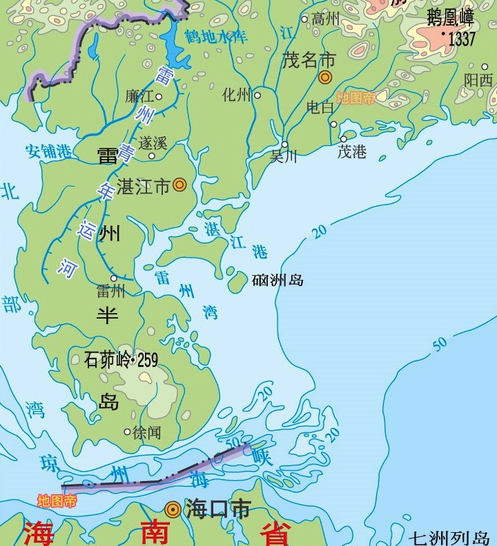 广东为何不在雷州半岛修运河将半岛变成岛