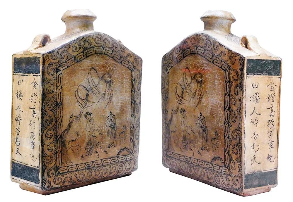 古代羊羔酒已不知道味道可是在国外博物馆留下装这种酒的酒瓶