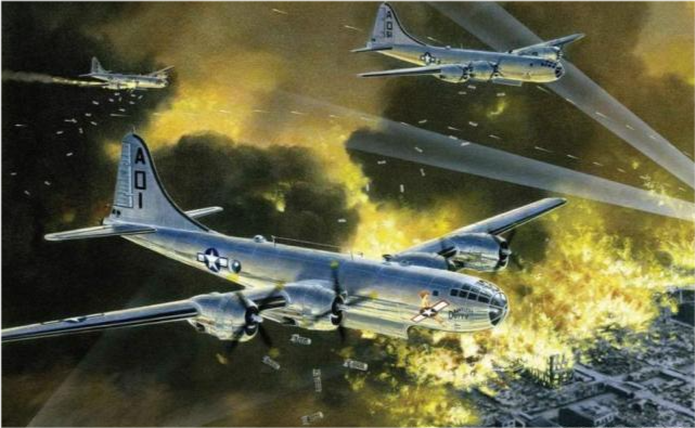 毁灭日本b29超级空中堡垒轰炸机