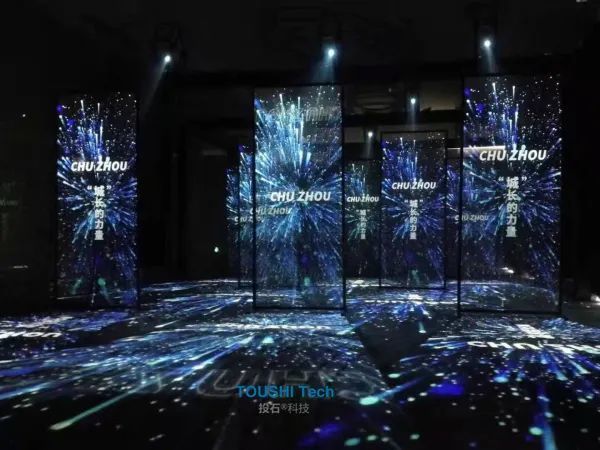 投石科技全息矩阵纱幕投影