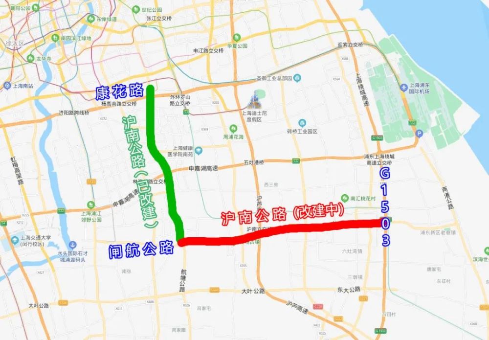 沪南线线路图图片