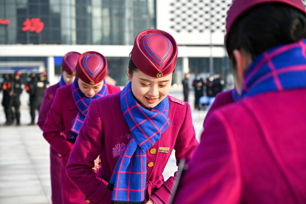 职业风采重庆铁姐备战2021春运