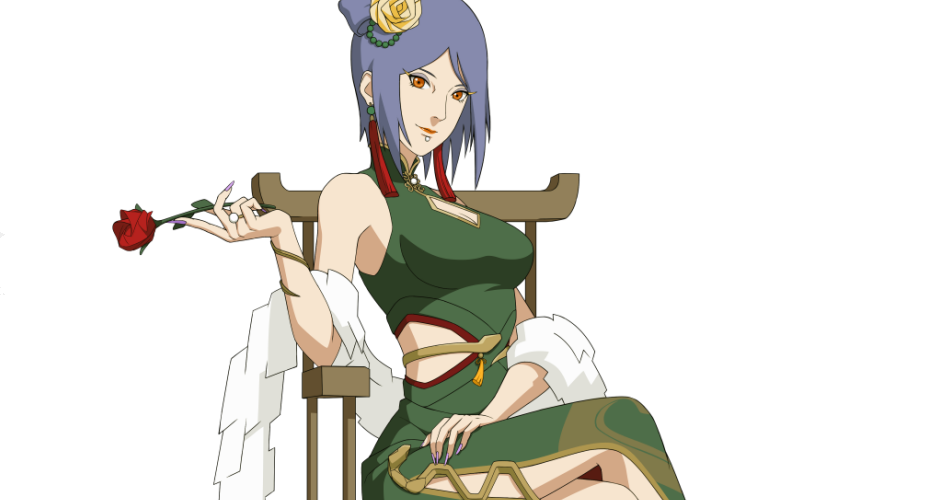 本次新形象中,小南穿着一身墨绿色的旗袍,尽显成熟女人的风味.