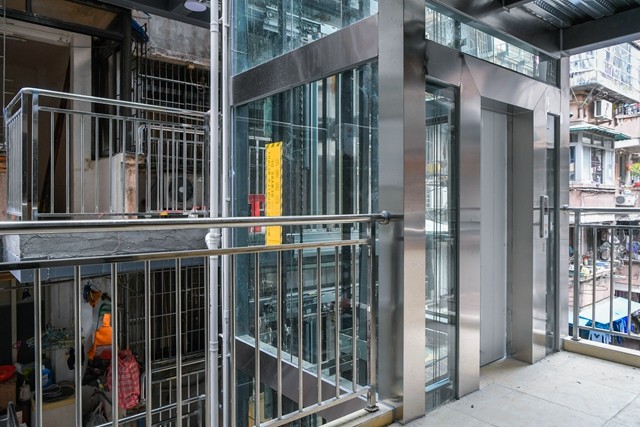 私人订制越秀区这台错层共享电梯投入使用