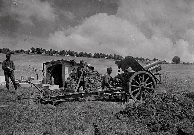 一战奥匈帝国陆军的重炮斯柯达149毫米榴弹炮