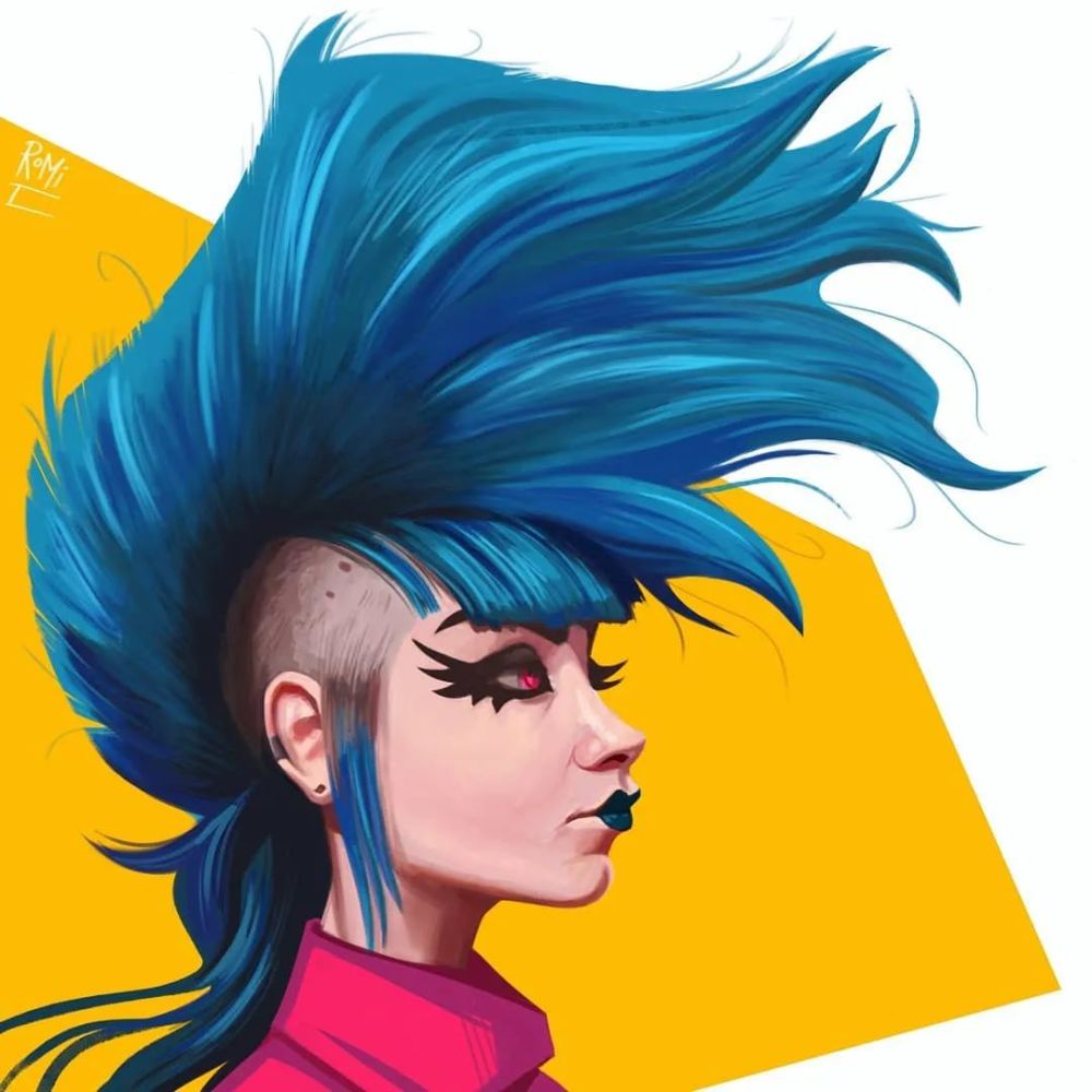 插画师极具夸张表情的动漫设计romitempest