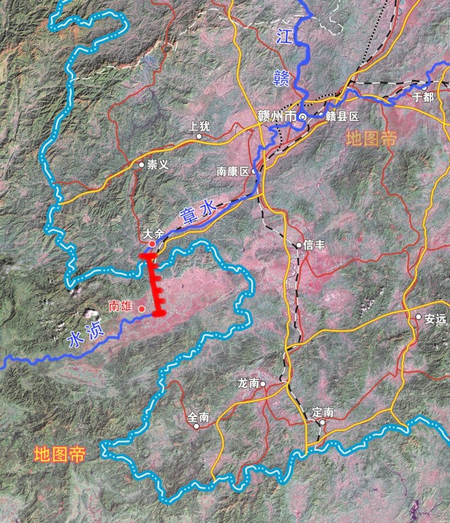 而且修建贛粵大運河需要開挖的土方工程量其實並不太大,在贛江源頭之