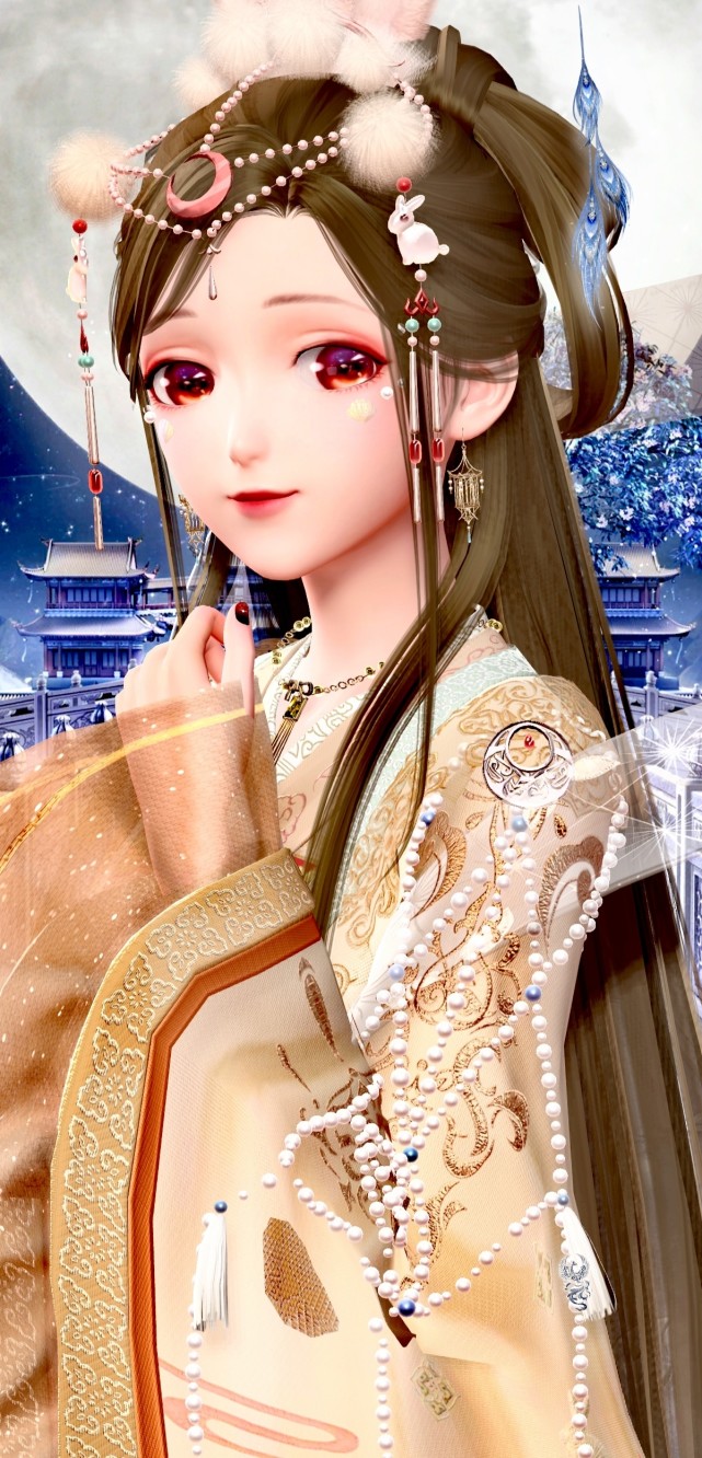 闪耀暖暖之id搭配抱月和郁芽以及苏何仙女