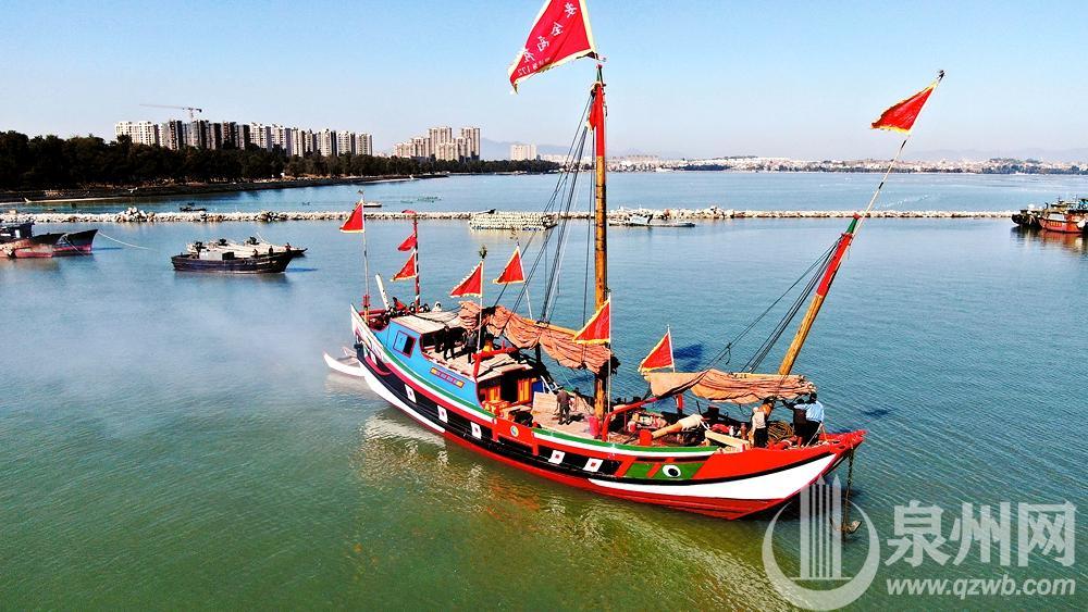 国家级非遗名不虚传泉港区峰尾海港再现明代福船