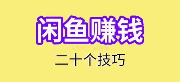 闲鱼每日赚钱(闲鱼日赚1000)