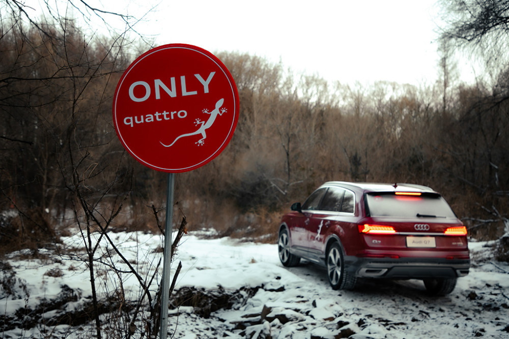 讲真 没有什么冰雪路面是奥迪quattro不能解决的