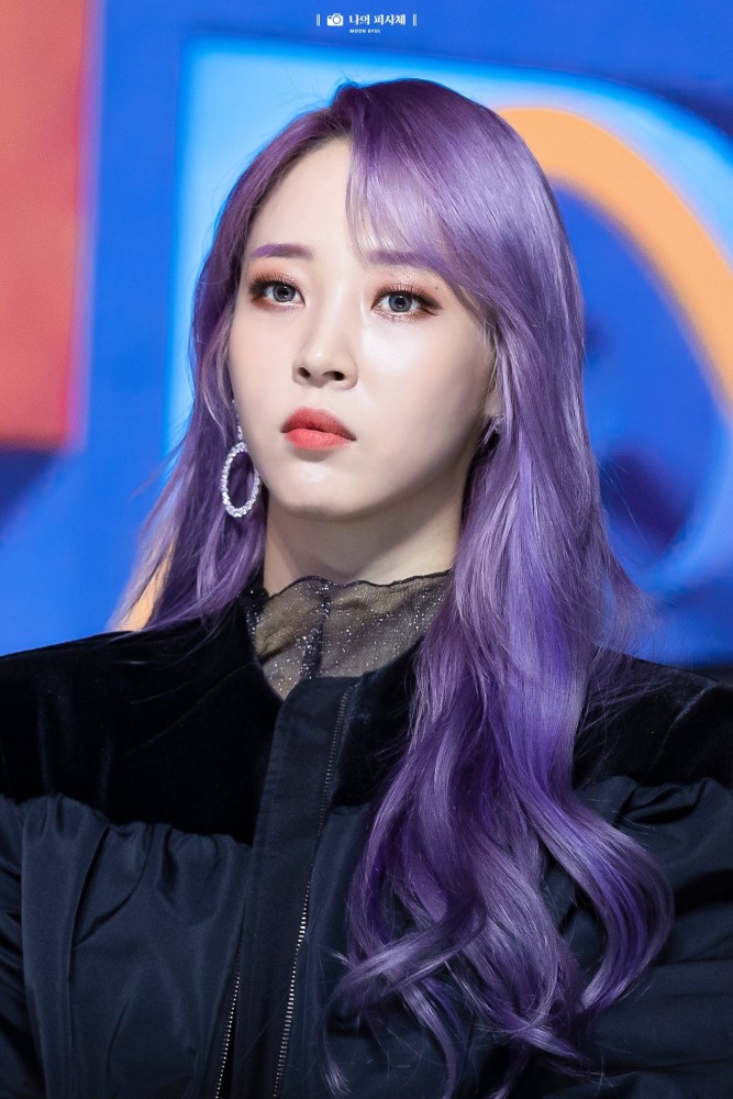 当女爱豆们染上紫发