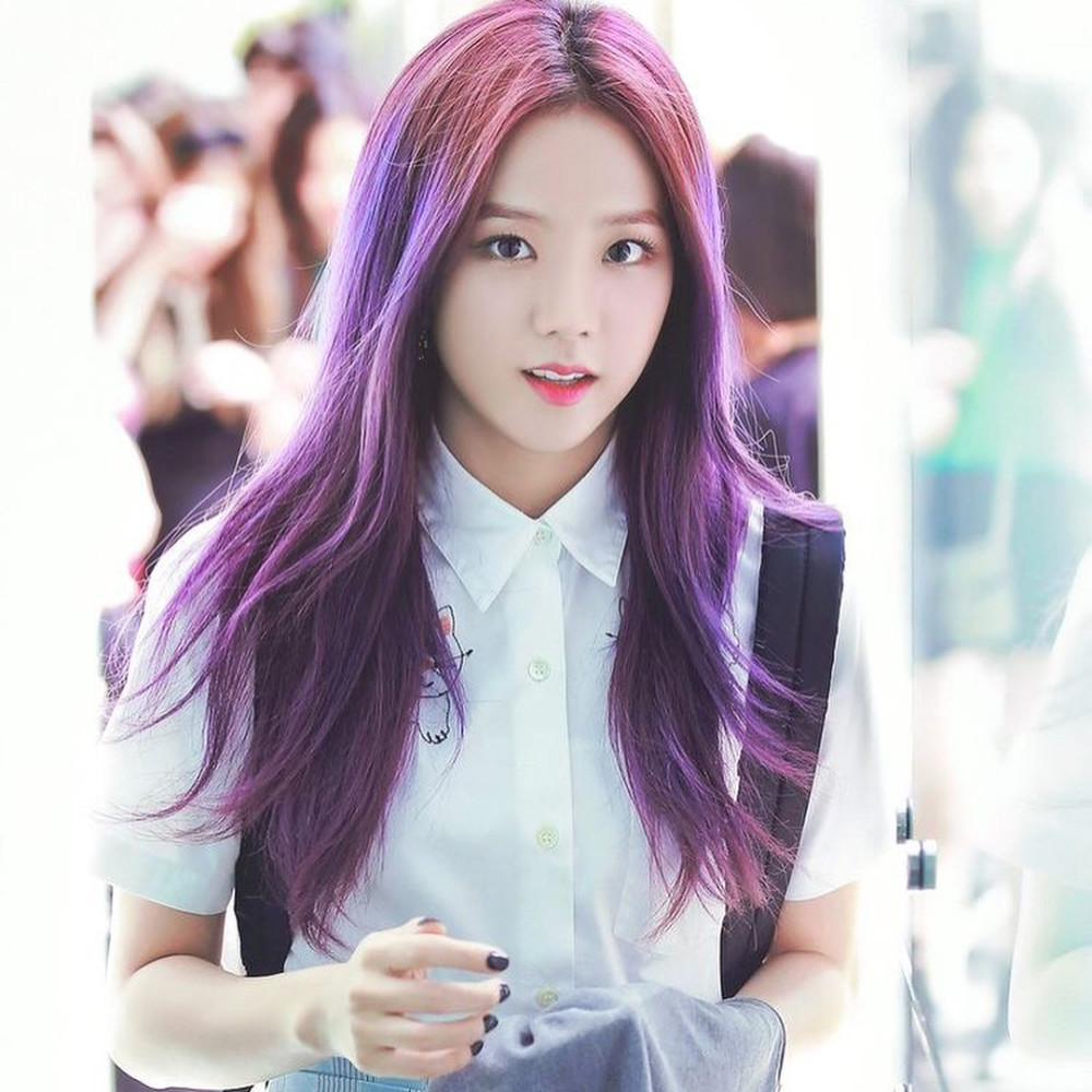 当女爱豆们染上紫发
