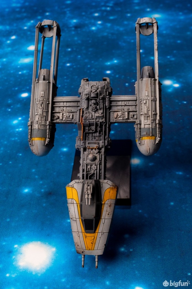 作品分享万代掌上星战系列y翼星际战斗机