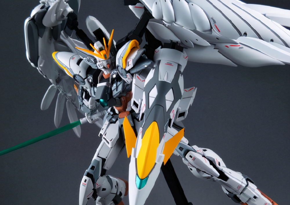 模玩控:换色重涂mg比例,卡版飞翼高达模型白雪姬