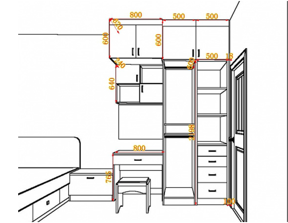 打了30年衣櫃的老木工列出最詳細的衣櫃尺寸附內部結構圖