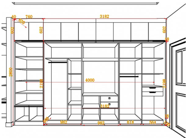 打了30年衣櫃的老木工列出最詳細的衣櫃尺寸附內部結構圖