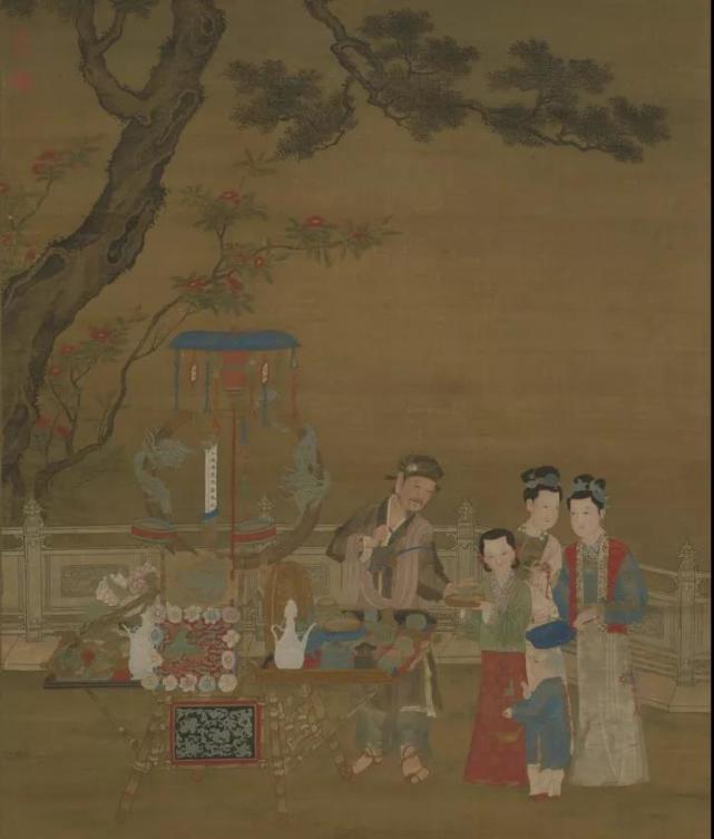 配图 夏景货郎图 明 佚名 局部