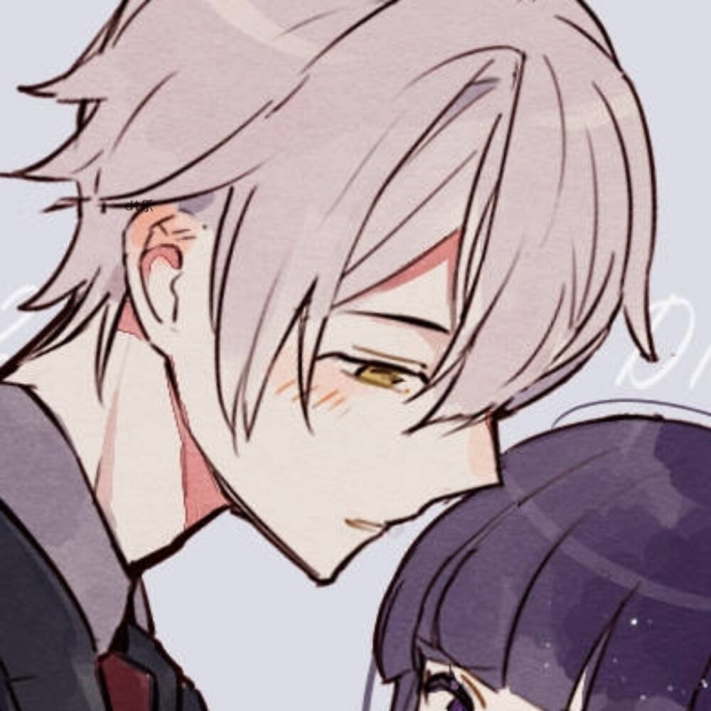 甜丧低糖动漫情侣头像我看着前方黑暗的尽头有光在等着我