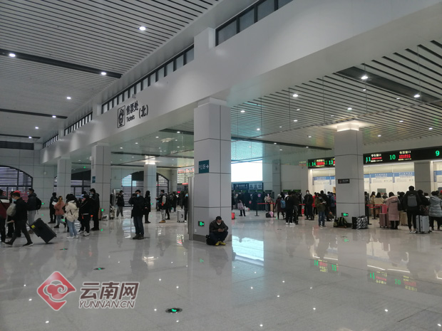 昆明站北广场提质改造完成南北双通道将全面开放迎春运