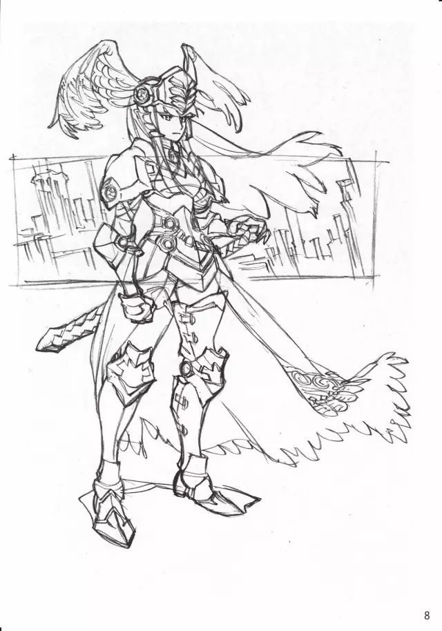 插画线稿晶本大佬吉成曜的一百多张速写线稿图首度曝光