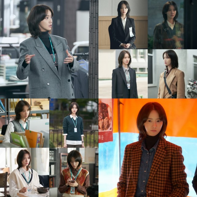 林允儿在jtbc新电视剧《hush》中饰演与现实对抗的热血实习记者"李枝