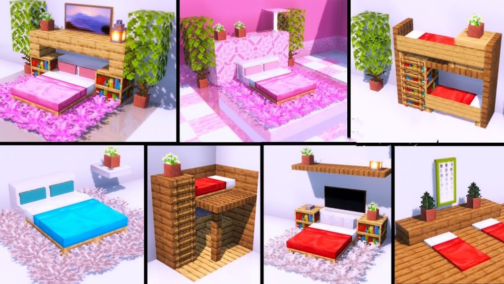 我的世界:用床装饰房屋?