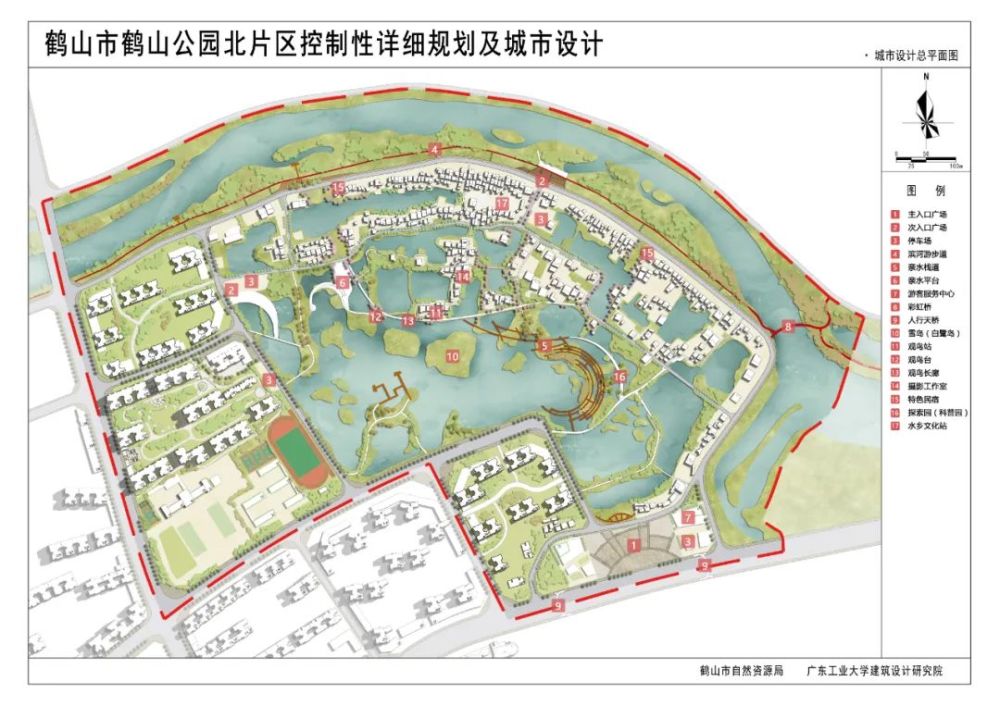 秦安鹤山公园规划图图片