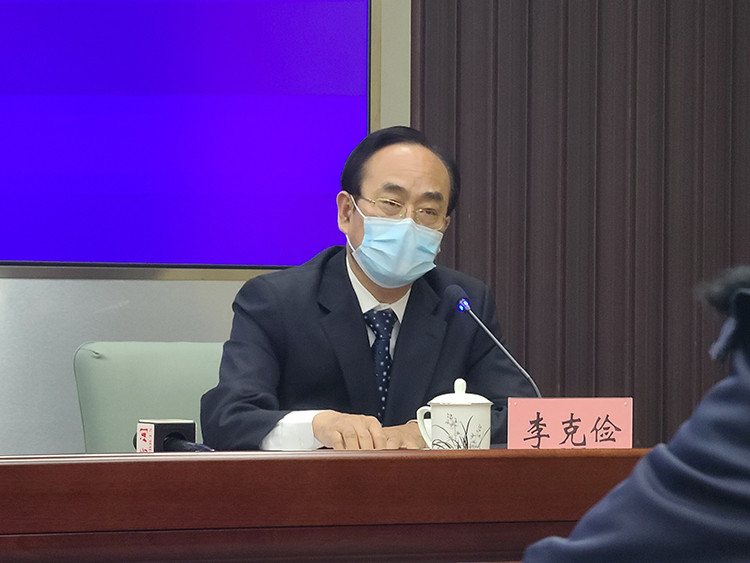 廊坊市商务局党组书记,局长李克俭介绍了全市群众生活必需品市场供应