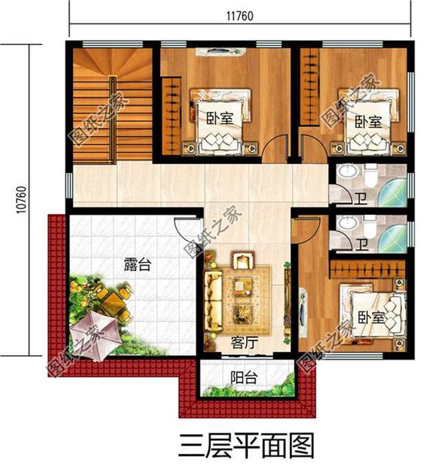 三間三層樓房設計圖佈局實用看完絕對心動