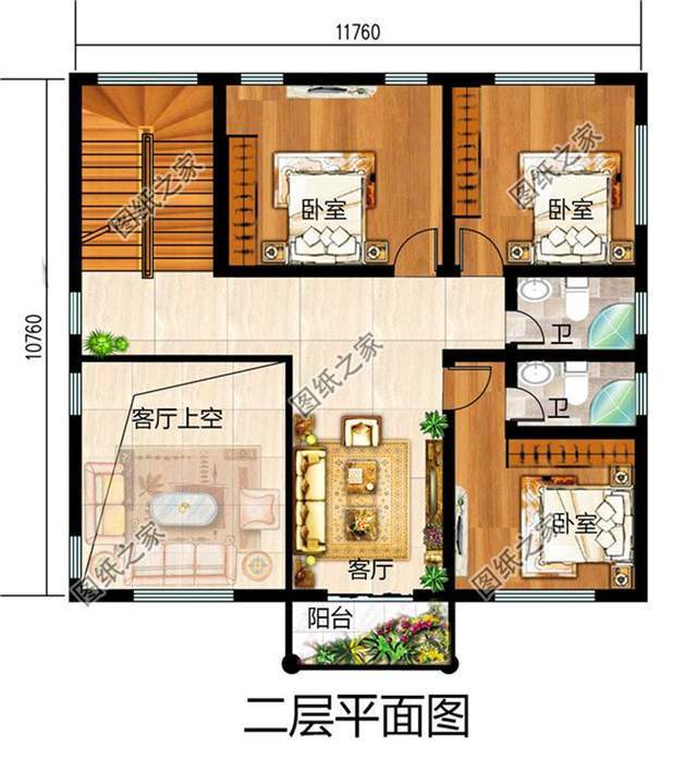 三间三层楼房设计图,布局实用,看完绝对心动